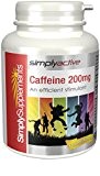 Caféine 200mg | Stimulant naturel| 120 Gélules | Simply Supplements