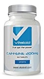 Caféine 200mg Vitaloid- 60 Gélules - Comprimés Caféine Pure Haute Résistance Booster d'énergie - Mieux minceur corps - Caffeine 200mg ...