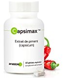 CAPSIMAX * Extrait breveté de piment (capsicum) * 260 mg / 60 gélules végétales * Puissant thermogène brûle graisse et ...