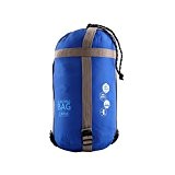 Enveloppe sac de couchage extérieur Ultralight sac de camping imperméable avec sac de compression pour Voyage Camping randonnée, bleu foncé ...