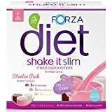 FORZA Shake It Slim - Pack de démarrage - Substituts de repas hyperprotéiné - Chocolat, Fraise, Vanille - 14 sachets