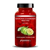 Garcinia Cambogia Pure 1800MG Phytobiol - Teneur maximale et AHC 60% - 60 Capsules Traitement Minceur Intense 15 Jours