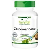 Glucomannane 500mg à base d'extrait de racine de konjac 180 gélules végétariennes