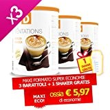 Minceur D - Boisson Cappuccino en Pot ECO + 1 shaker offert - LOT DE 3