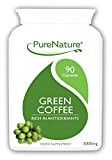 PureNature Flacon de 90 capsules végétariennes à base d'extrait de café vert extra-fort 5000 mg