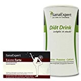 SanaExpert pack minceur : Diet Drink, milk-shake hyperprotéiné + Baiome, capteur de graisse